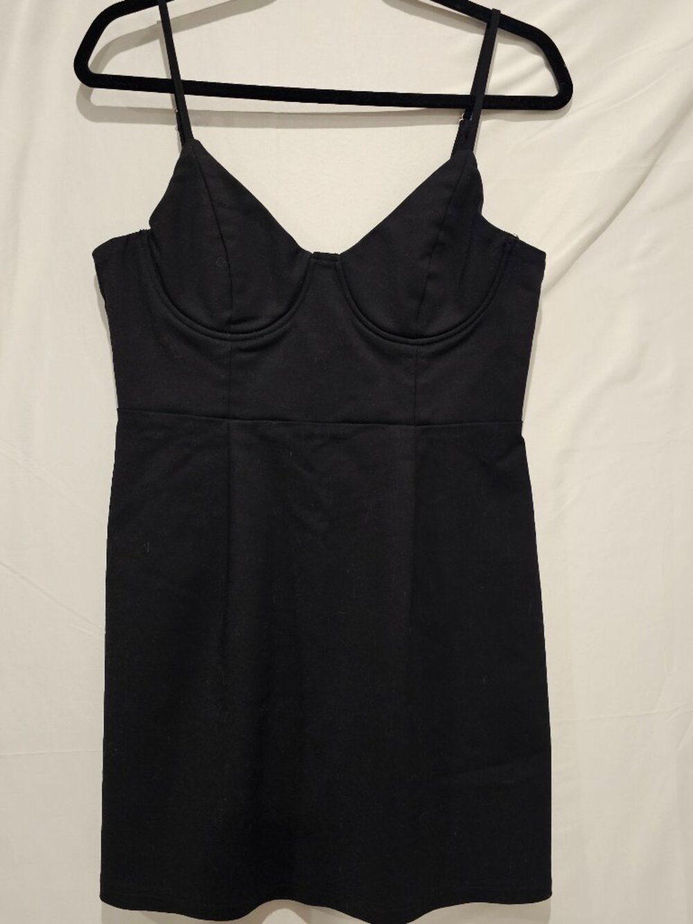 Princess Polly Novella Mini Dress Black Bodycon Sleeveless Women's Size 14